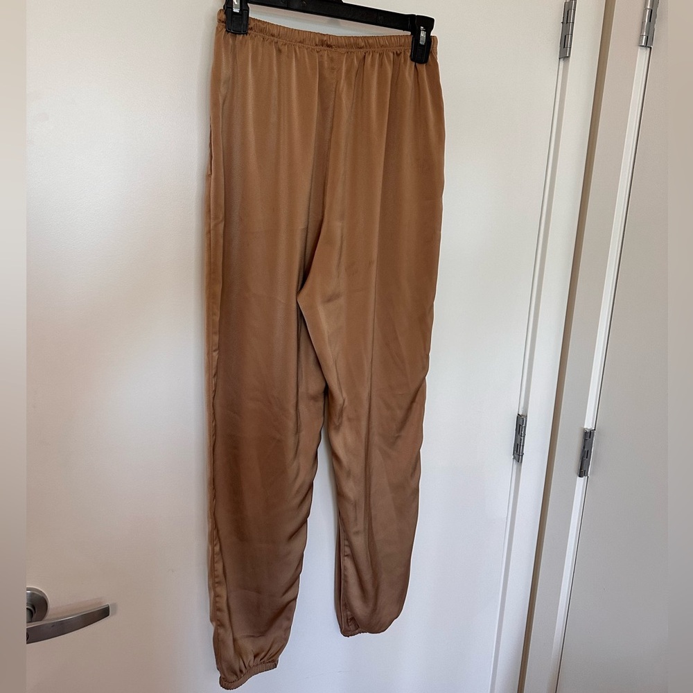 Uniqlo Brown Ankle-Length Drawstring Pants - Picture 3 of 6